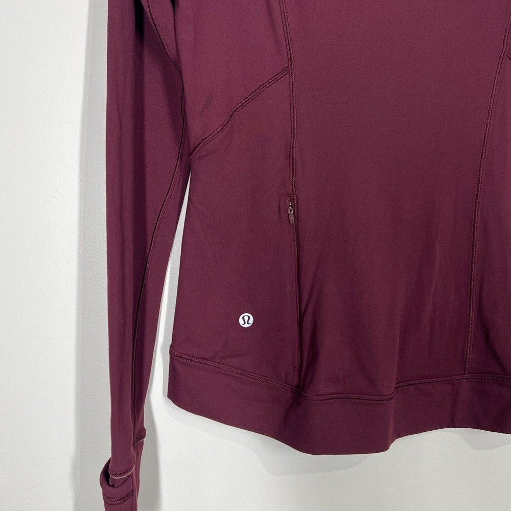 Lululemon Outrun the Elements 1/2 Zip Garnet - Picture 10 of 11